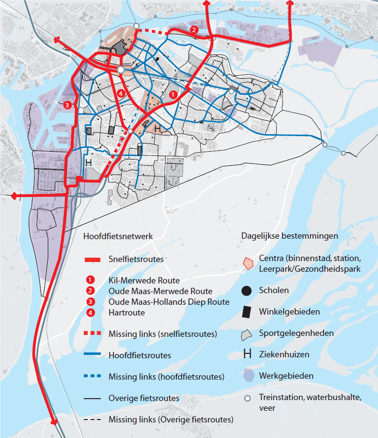 fig. 4.26 recreatief fietsnetwerk