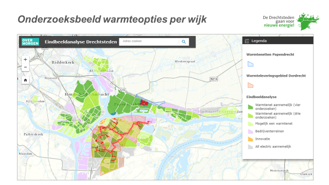 fig. 4.21 warmteopties per wijk