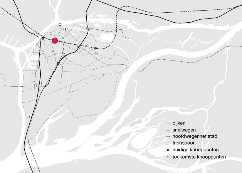 fig. 4.24 verkeersnetwerk met knooppunten