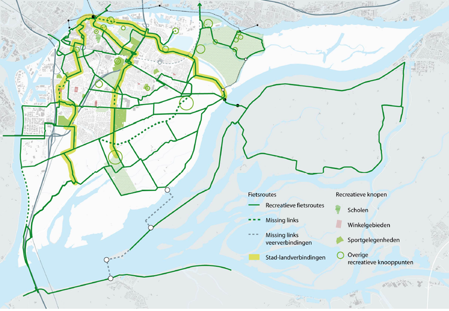 fig. 4.26 recreatief fietsnetwerk