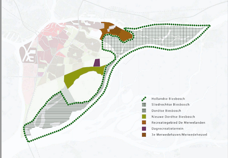 fig 5.15 Onderdelen van de biesbosch